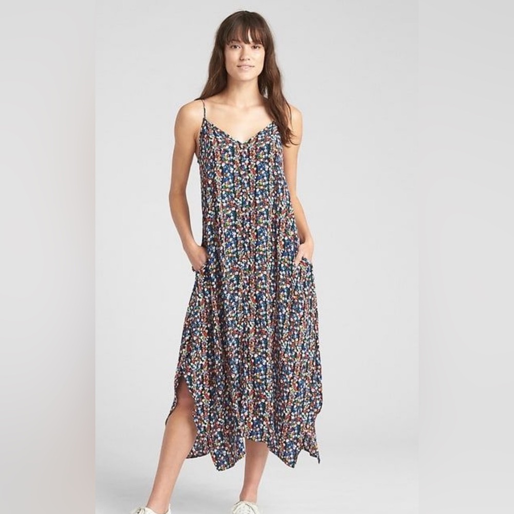 GAP Floral Print Maxi Dress Small